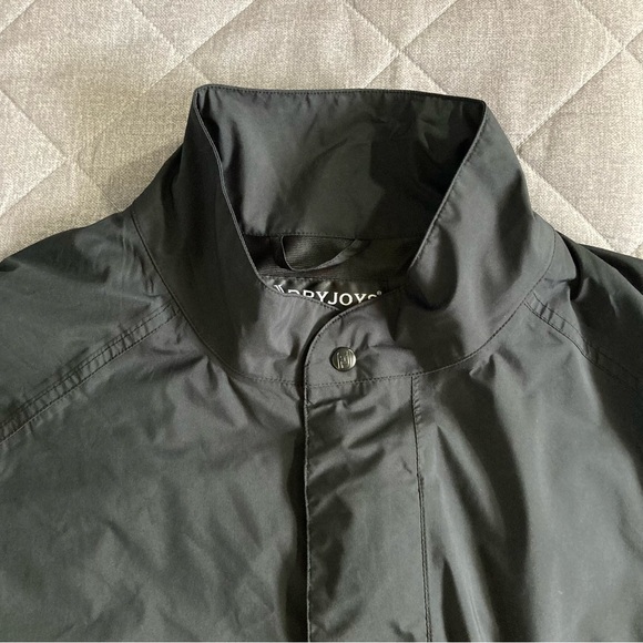 DryJoys by FootJoy Rain Wind Golf Jacket Mens XL Black Removable Long Sleeves - Picture 2 of 15